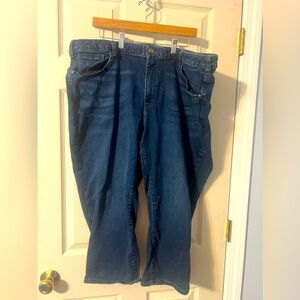 Lane Bryant Capri blue dark wash jeans size 26